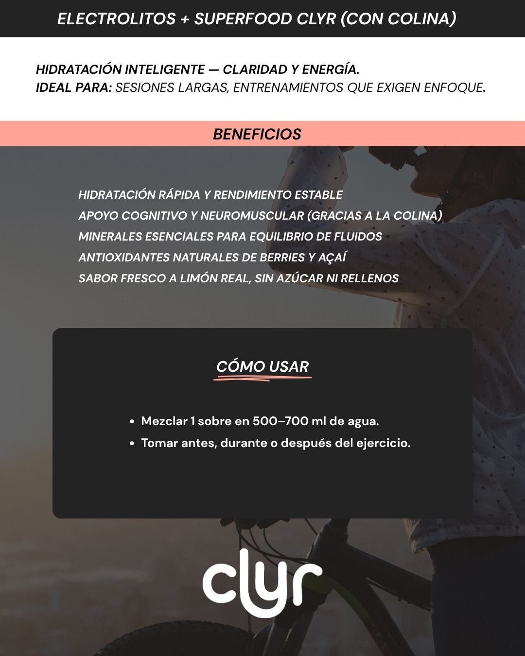 CLYR Electrolites + SUPERFOODS