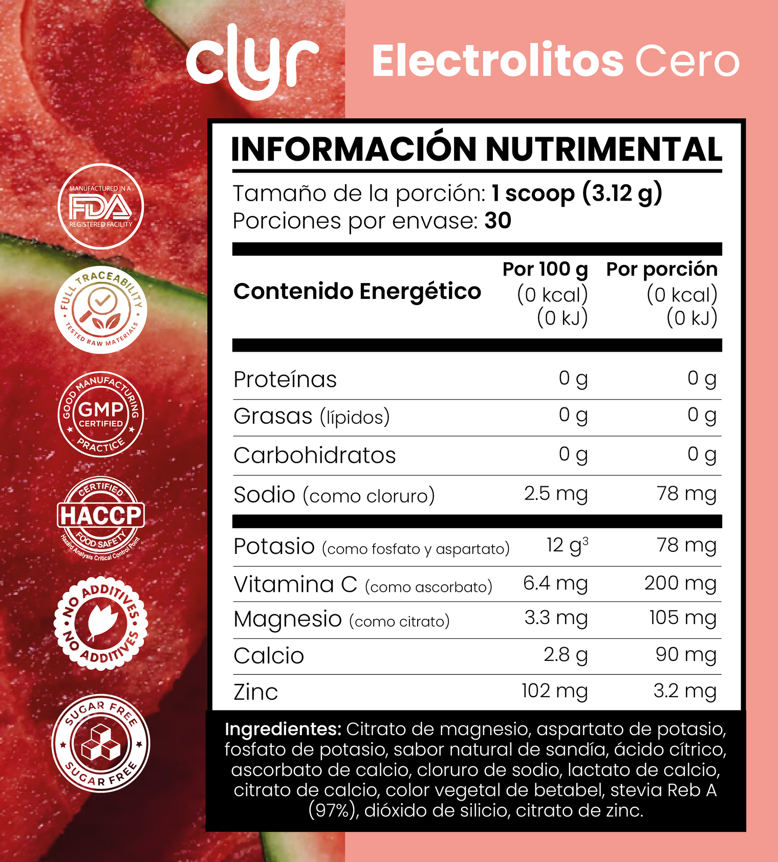 CLYR Electrolytes Zero