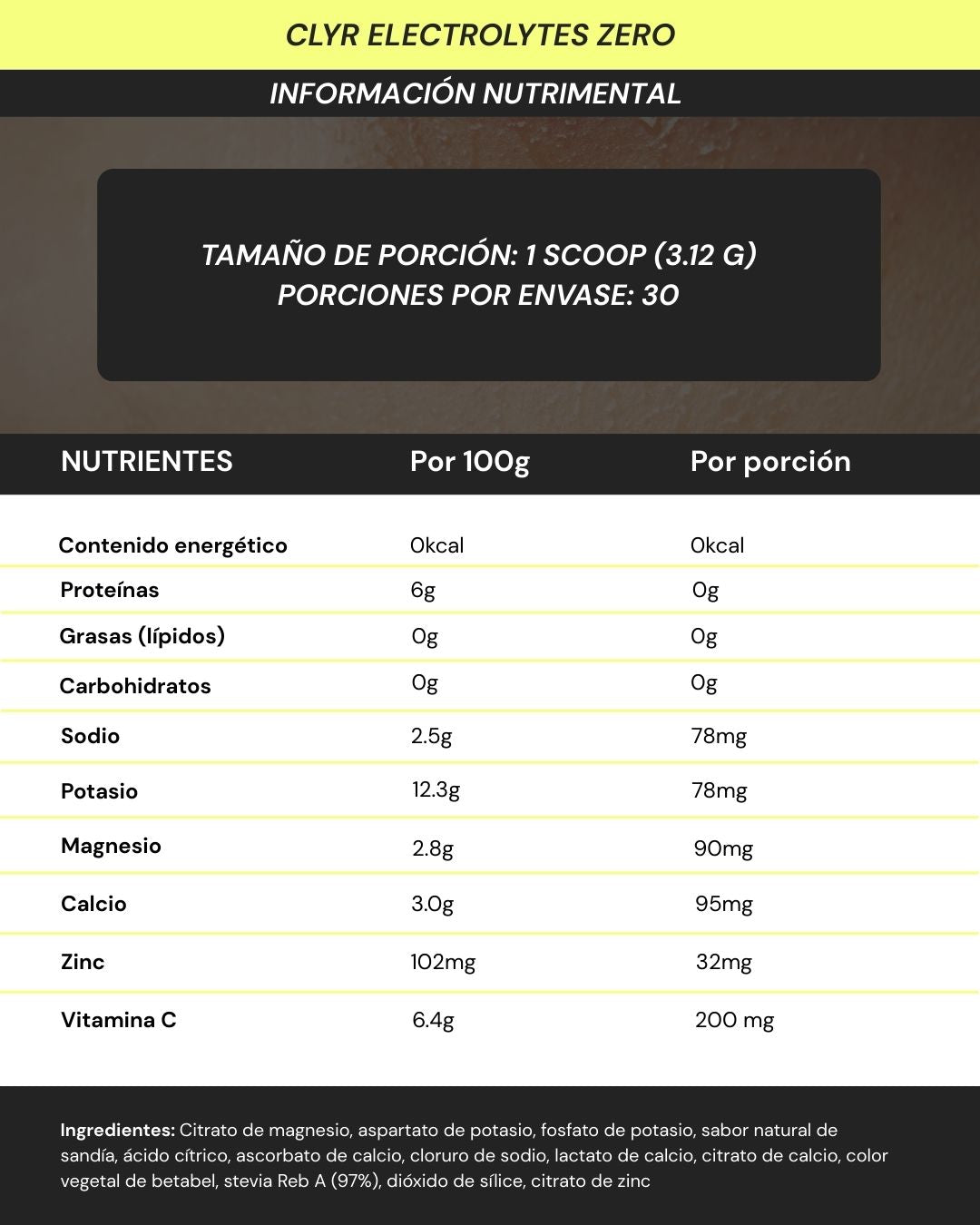 CLYR Electrolytes Zero