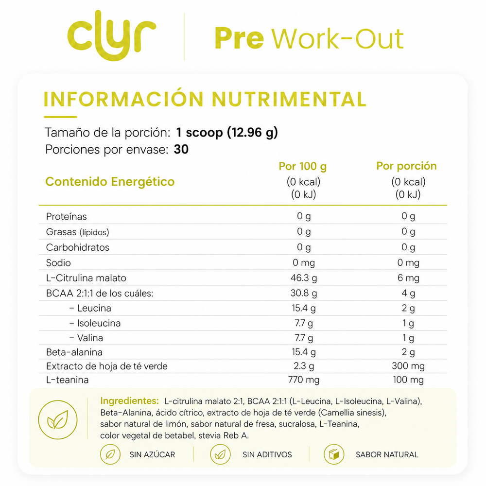 CLYR Pre-Workout